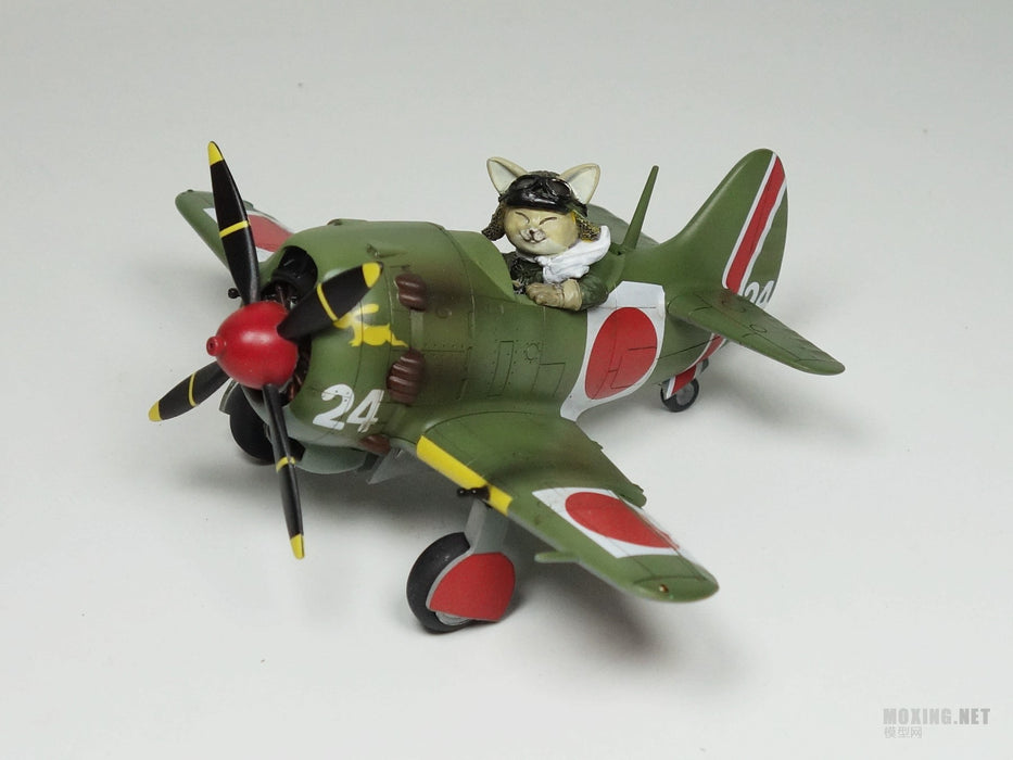 QT CURTISS P-40 WARHAWK AND PILOT (PUPPY PILOT) & QT NAKAJIMA KI84 FIGHTER AND PILOT (KITTY PILOT) TIGER MODEL TT001 & TT002