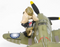 QT CURTISS P-40 WARHAWK AND PILOT (PUPPY PILOT) & QT NAKAJIMA KI84 FIGHTER AND PILOT (KITTY PILOT) TIGER MODEL TT001 & TT002