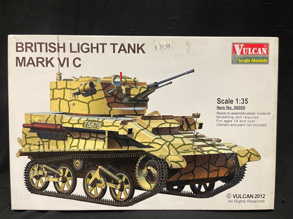 1/35 BRITISH LIGHT TANK MARK VI C VULCAN No. 56009