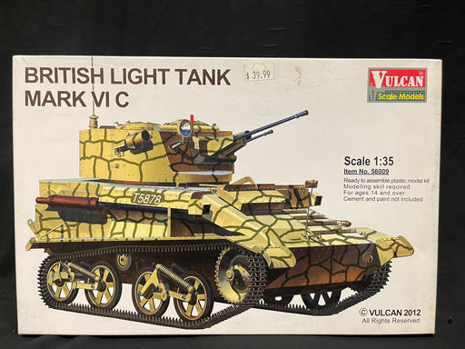 1/35 BRITISH LIGHT TANK MARK VI C VULCAN No. 56009