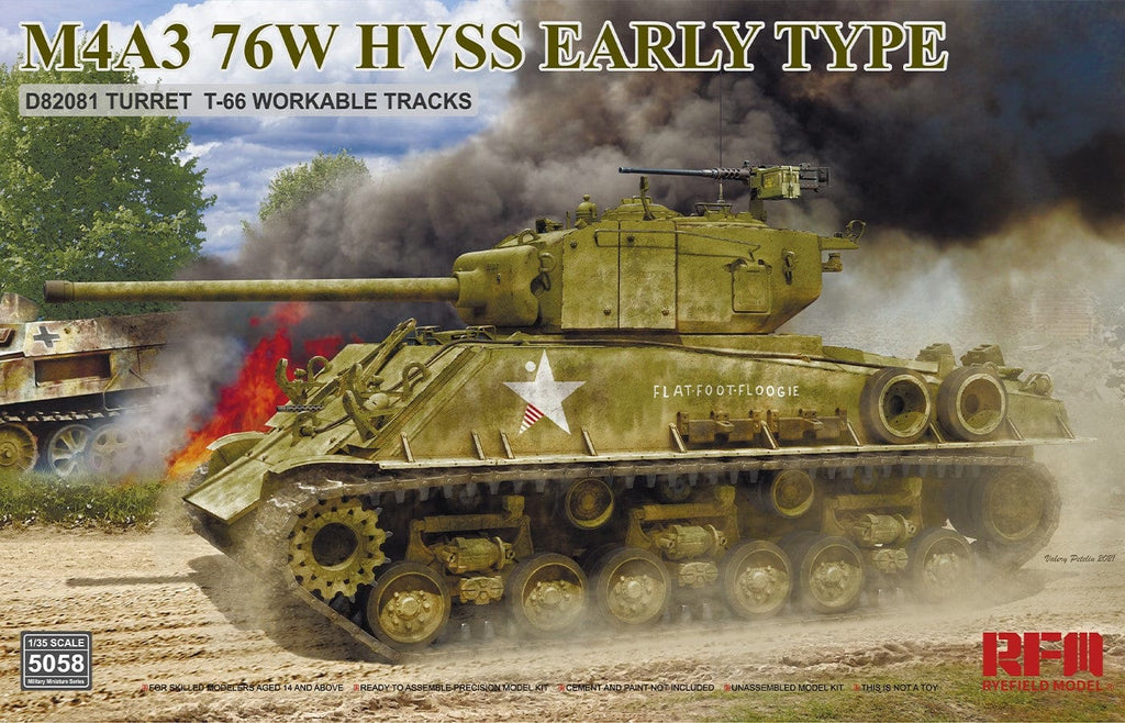 その他 RYEFIELD MODEL M4A3 76W HVSS SHERMAN ryefield-plastic-model-kits-