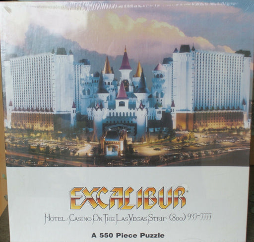 Vintage Jigsaw Puzzle / Excalibur Hotel And Casino / 90s / 550 Piece / Las Vegas