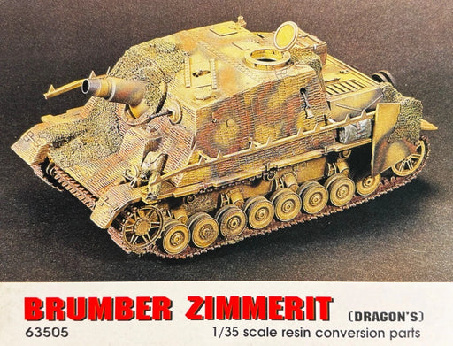 1/35 BRUMBER ZIMMERIT CONVERSION SET Resin Kit Fits Dragon Model Jaguar Model 63505