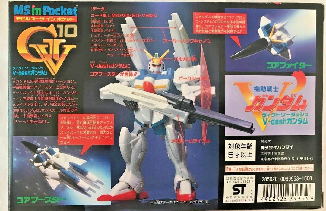 MS in Pocket #10 Victory Dash Gundam 1/144 Bandai 1990 (Rare & Vintage Kit)