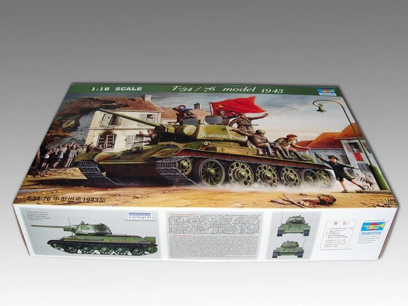 1/16 T-34-76 Medium Tank Type 1943 model Trumpeter 00903