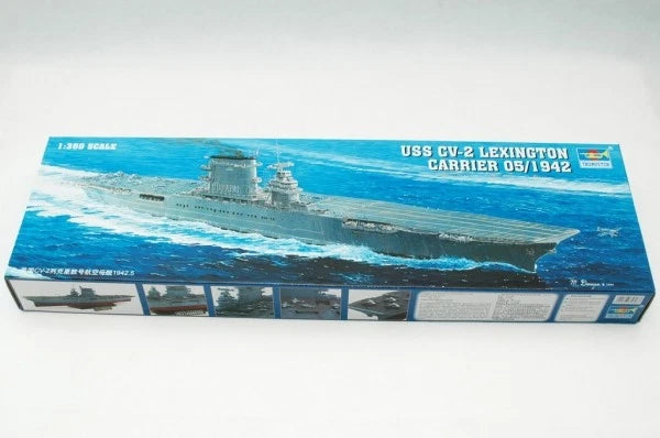 1/350 USS Lexington CV-2 Carrier 05/1942 Plastic Model Kit  Trumpeter 05608
