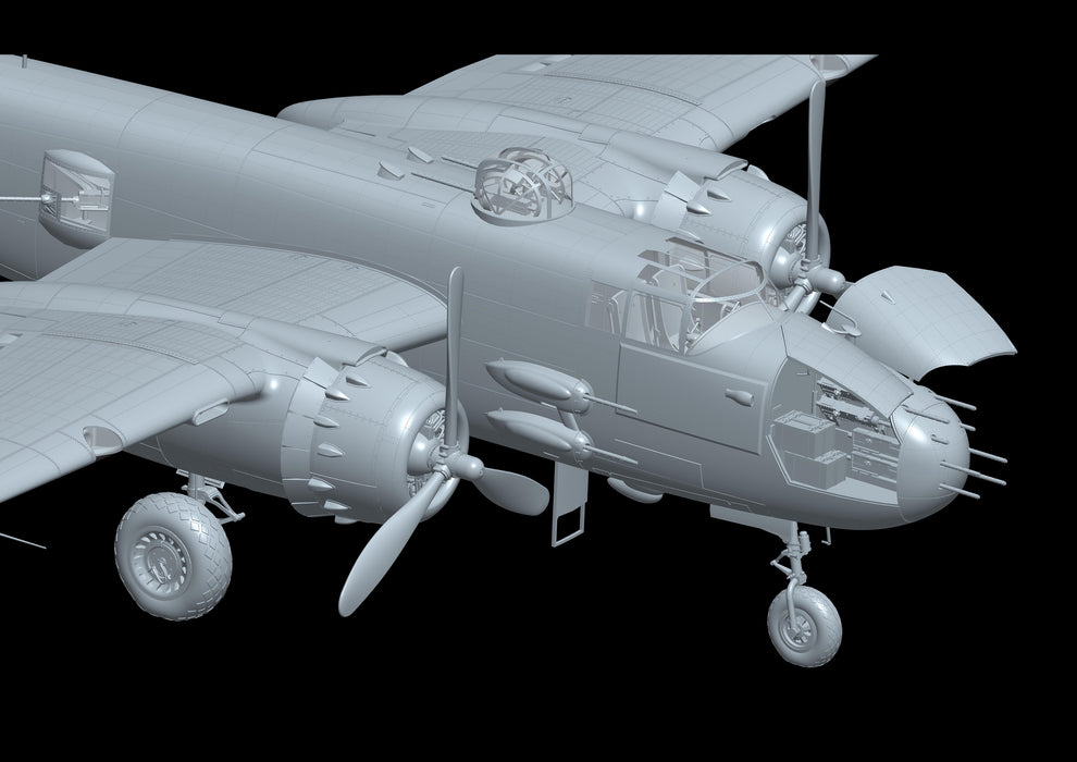1/32 B-25 J MITCHELL "STRAFING BABE" with NOSE WEIGHT - HONG KONG MODEL
