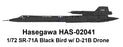 Hasegawa 1/72 SR-71A Blackbird with D-21B Drone