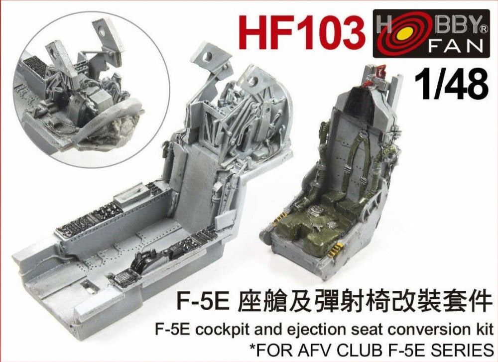 1/48 F-5E COCKPIT & EJECTION SEAT CONVERSION KIT BY HOBBY FAN HF103 RESIN KIT
