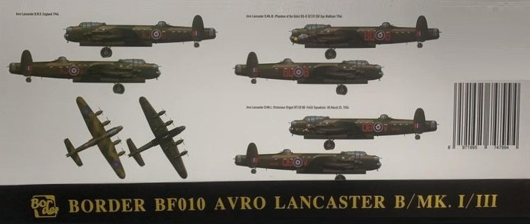 1/32 Avro Lancaster B Mk.I/III with Full Engines and Interior Detail by Border Models