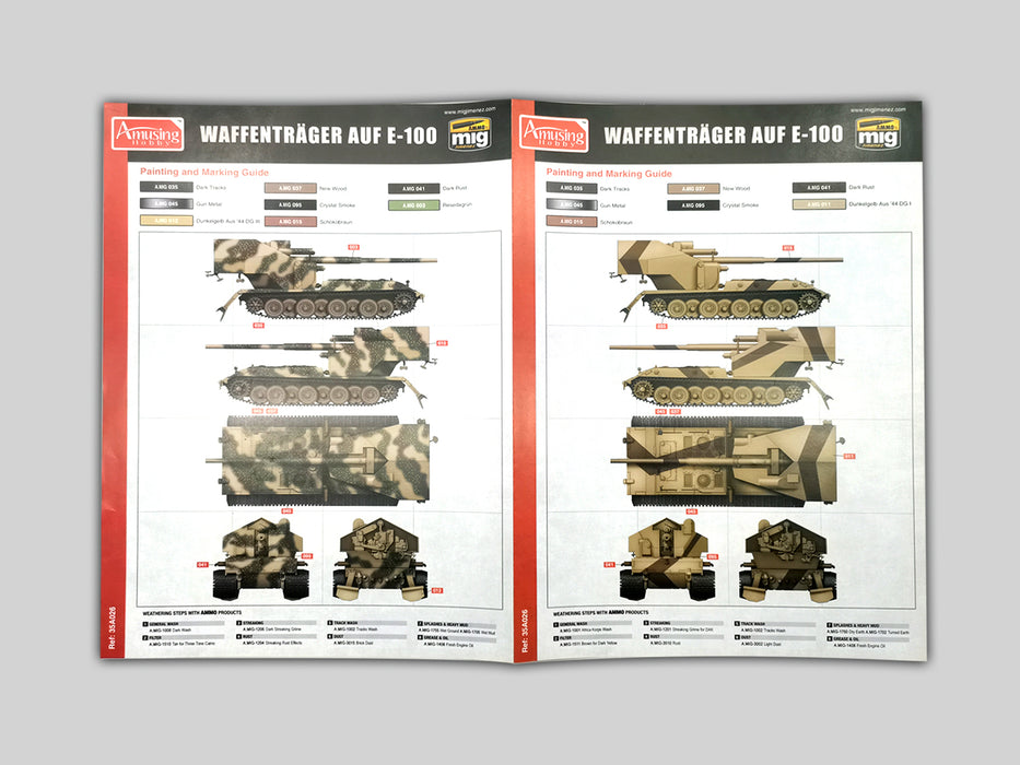 Amusing Hobby 35A026 1/35 German Waffentrager Auf E-100w/ Movable Tracks