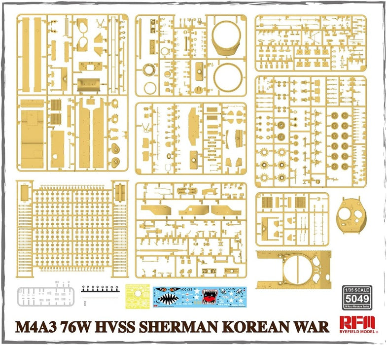 1/35 M4A3 76W HVSS SHERMAN KOREAN WAR - RYEFIELD MODEL 5049
