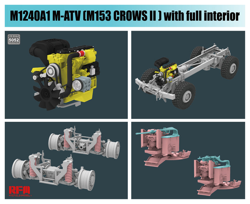 Rye Field RM5052 1/35 M1240A1 M-ATV M153 CROWS II w/ Full Interior