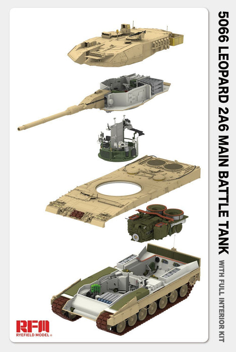 1/35 German Leopard 2A6 – Full Interior, Moveable Wheels and Tracks