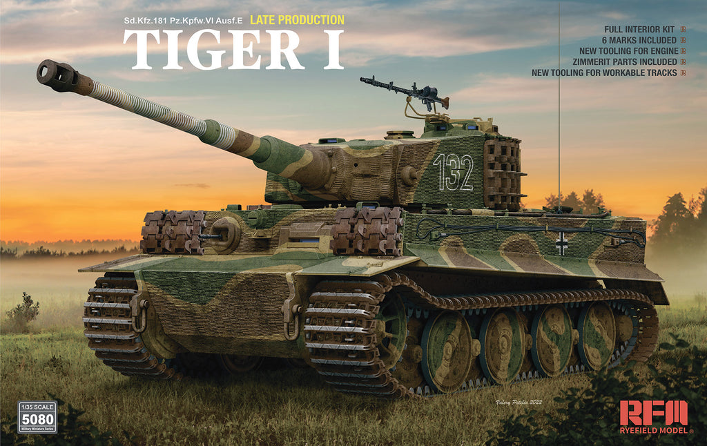 1/35 TIGER I LATE PRODUCTION with Zimmerit, Interior & Tracks