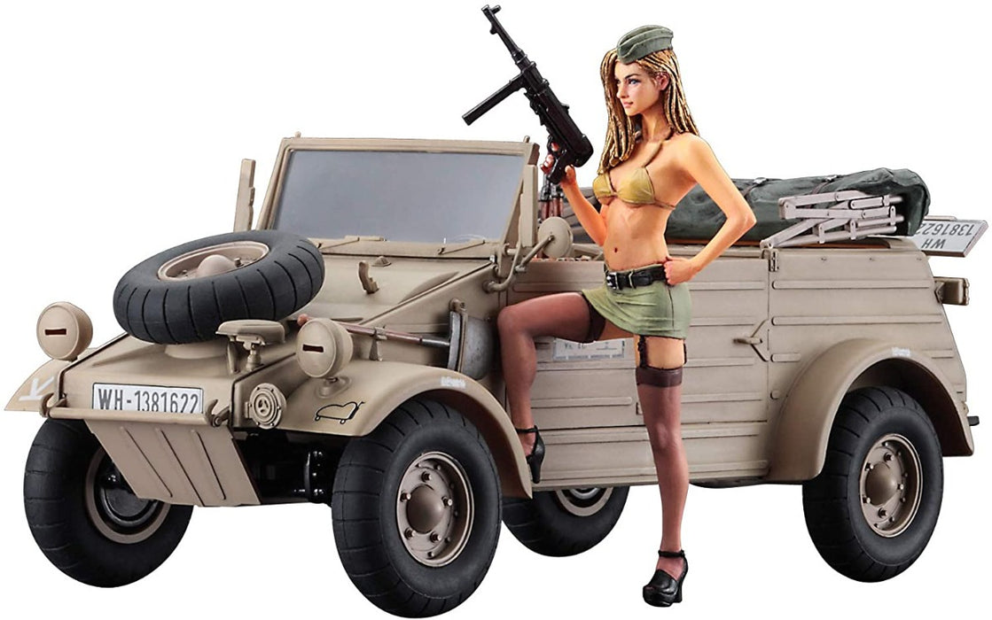 1/24 PKW.K1 KUBEL WAGEN TYPE 82 (BALLOON TIRE) with BLOND GIRL'S FIGUR — Legends Toys & Hobbies