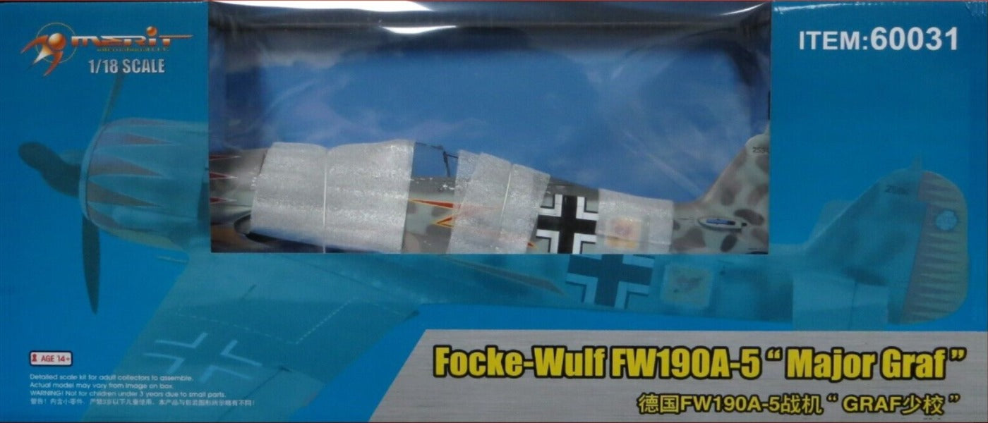 1/18 FOCKE-WULF FW190 A-5 "MAJOR GRAF" BY MERIT INTERNATIONAL USA