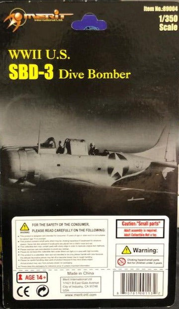 1/350 WWII U.S. SBD-3 DIVE BOMBER (SET OF 6)