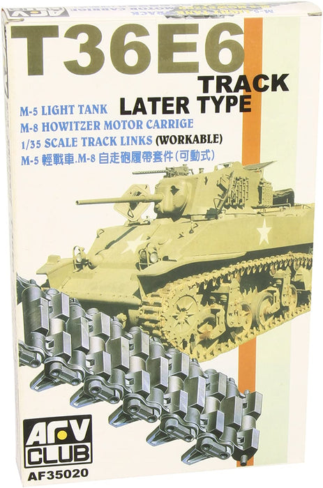 1/35 M5/M8 LIGHT TANK T36E6 WORKABLE TRACKS AFV CLUB AF35020