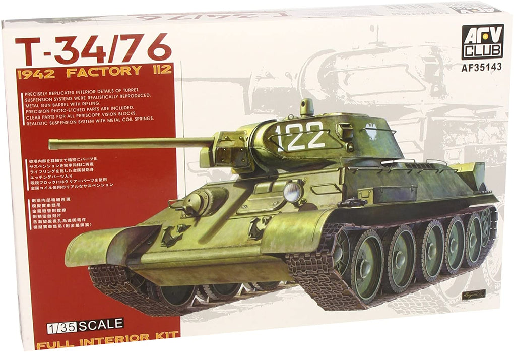 1/35 T-34/76 1942 FACTORY 112 AFV CLUB AF35143