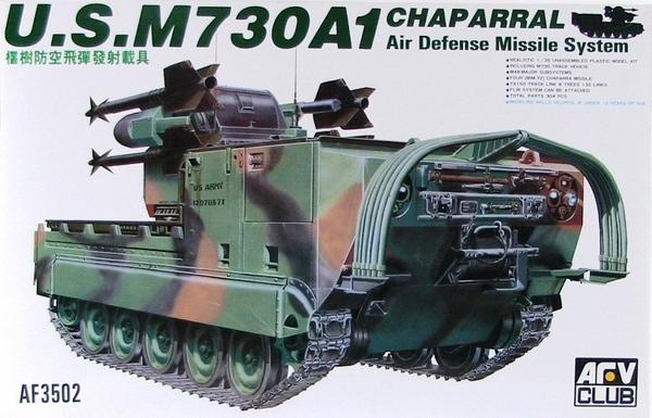 AFV CLUB 1/35 M730AI Chaparral Air Defense Missile System AF3502 Scale Model Kit AFV CLUB 1/35 M730AI Chaparral Air Defense Missile System AF3502 Scale Model Kit