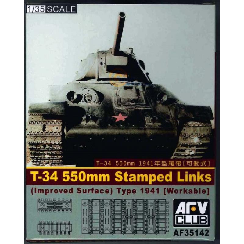1/35 T-34"S 550MM STAMPED LINKS (IMPROVED SURFACE) WORKABLE