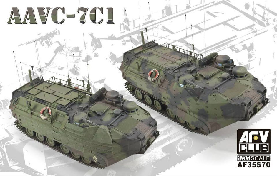 AFV CLUB - 1/35 AAVC-7C1 9ASSAULT AMPHIBIAN VEHICLE COMMAND MODE