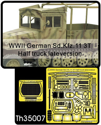 WWII GERMAN SD.KFZ.11 3T HALF TRUCK LATE VERSION ETCHING PA