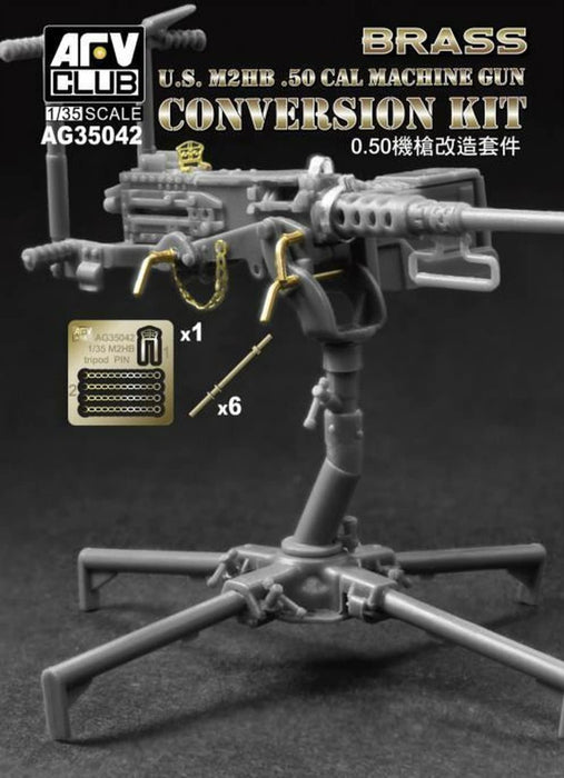 1/35 U.S. M2HB .50 CAL MACHINE GUN CONVERSION KIT AFV CLUB AG35042