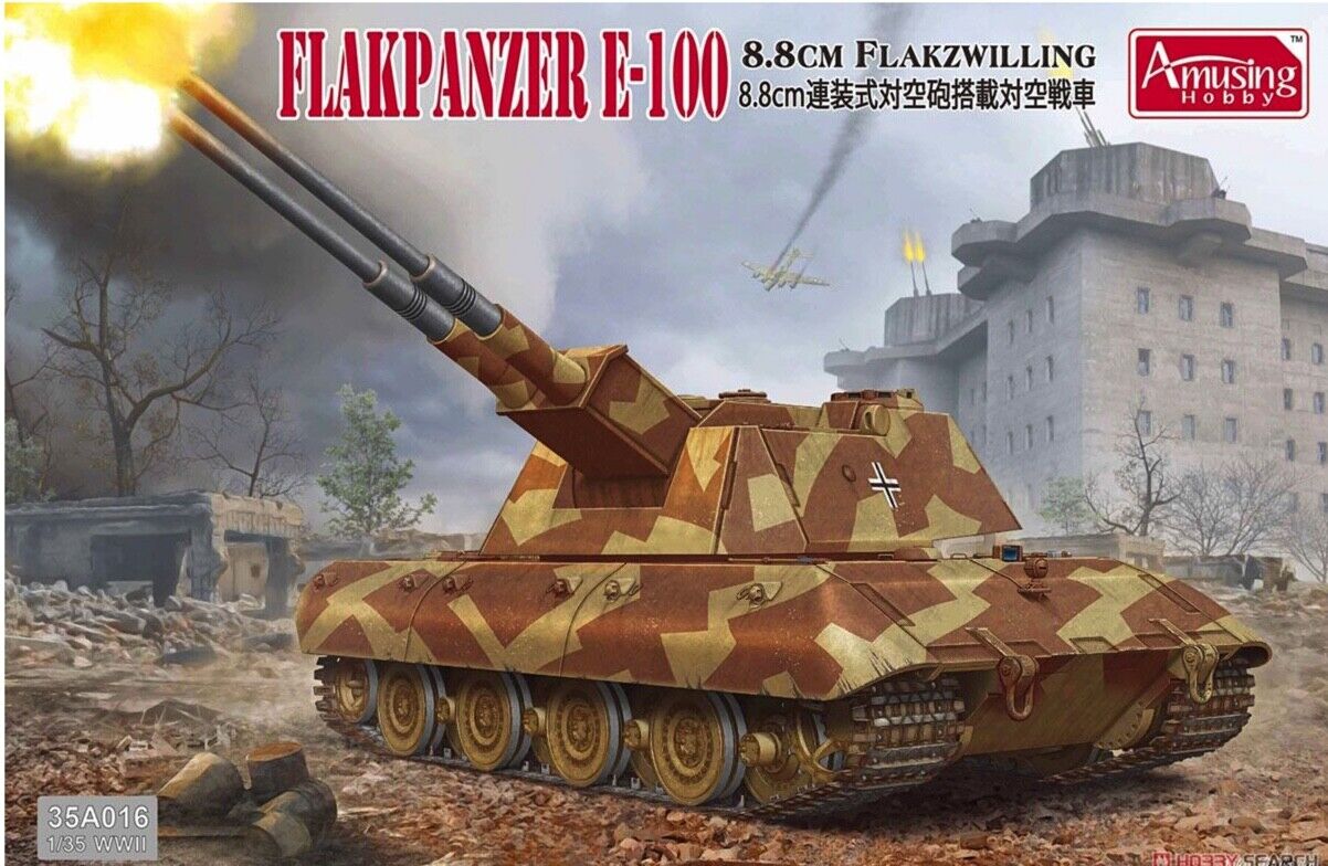 Amusing Hobby 35A016 1/35 WWII Flakzwilling E-100 w/ individual track links