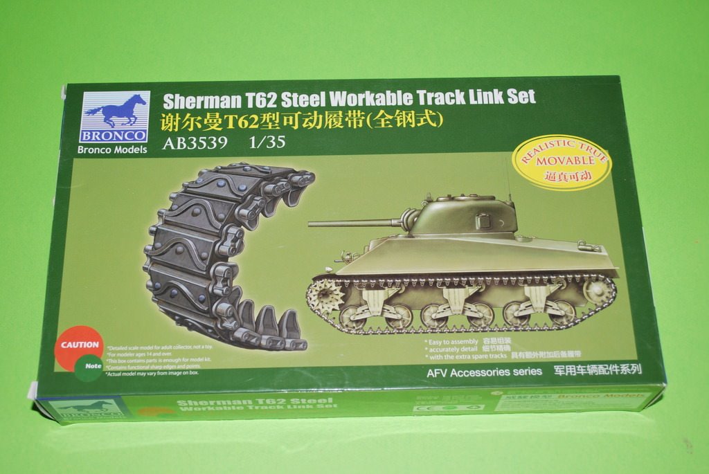 1/35 SHERMAN T62 STEEL WORKABLE TRACK LINK SET