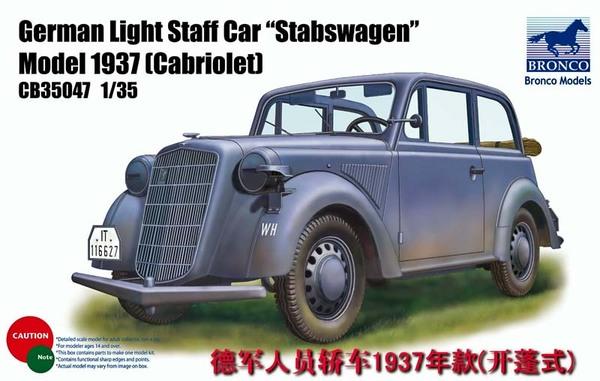 1/35 GERMAN LIGHT STAFF CAR 'STABSWAGEN' 1937 'CABRIOLET'
