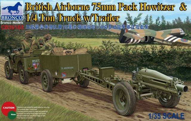 1/35 BRITISH AIRBORNE 75mm PACK HOWITZER & 1/4 TON TRUCK