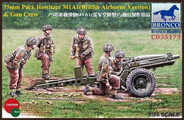 1/35 75mm PACK HOWITZER M1A1 (BR AIRBORNE VER) & GUN CREW