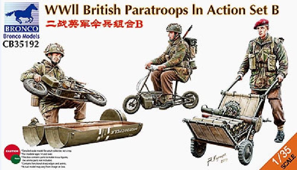 1/35 WWII BRITISH PARATROOPS IN ACTION SET B