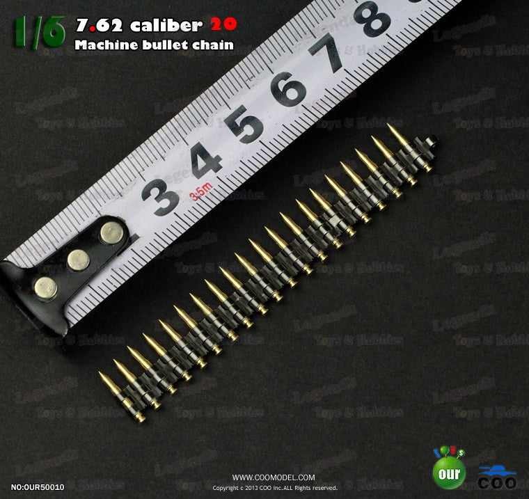 COO Models - 1/6 20 ROUND 7.62 CALIBER MACHINE BULLET CHAIN - — Legends ...