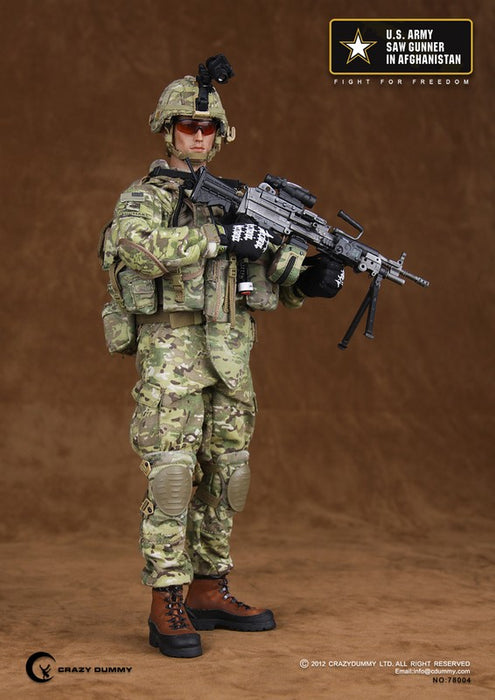 1/6 U.S. ARMY SAW GUNNER IN AFGHANISTAN ACTION FIGURE BY CRAZY DUMMY