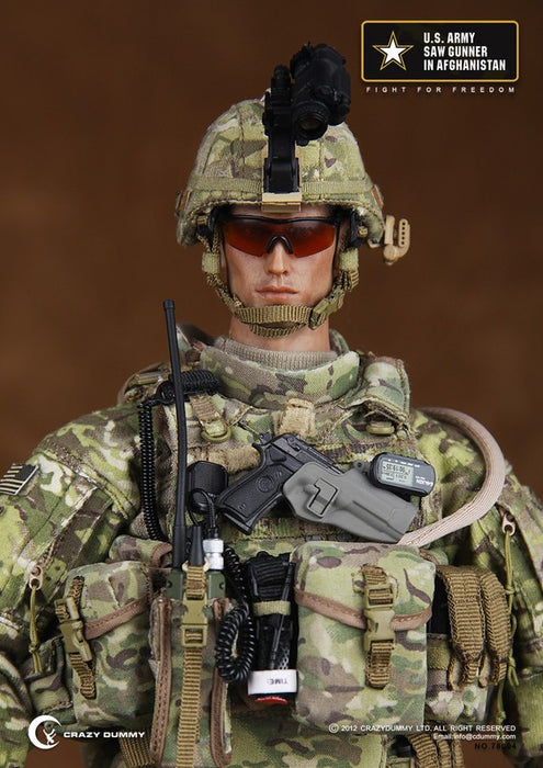 1/6 U.S. ARMY SAW GUNNER IN AFGHANISTAN ACTION FIGURE BY CRAZY DUMMY