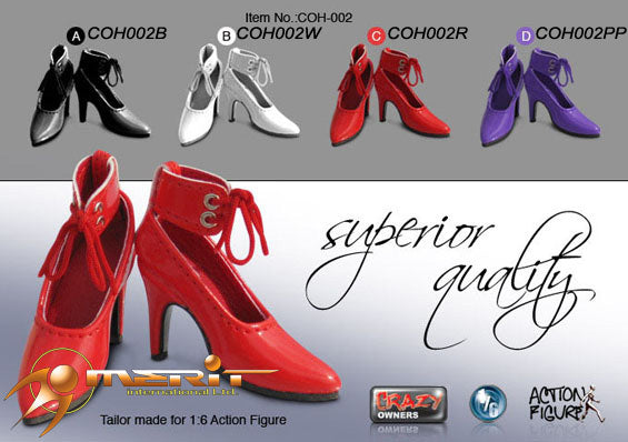 1/6 FEMALE HIGH HEEL SHOES W/ANKLE'S STRAP ()PURPLE