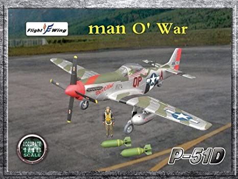 1/18 WWII P-51D USAF, 4th FIGHTER GROUP "MAN O'WAR"