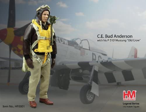 1/6 COL. C.E. "BUD" ANDERSON SIGNED VERSION (HOBBY MASTER) HF001