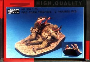 1/35 FIRE TEAM 1969-72 2FIGS W/BASE HOBBY FAN 540