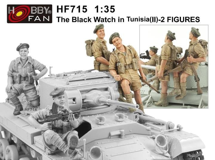 1/35 THE B1/6 LACK WATCH IN TUSISIA (2) -2 FIGURES