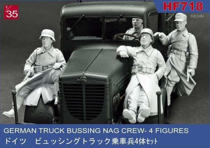 1/35 GERMAN TRUCK BUSSING NAG CREW - 4 FIGURES