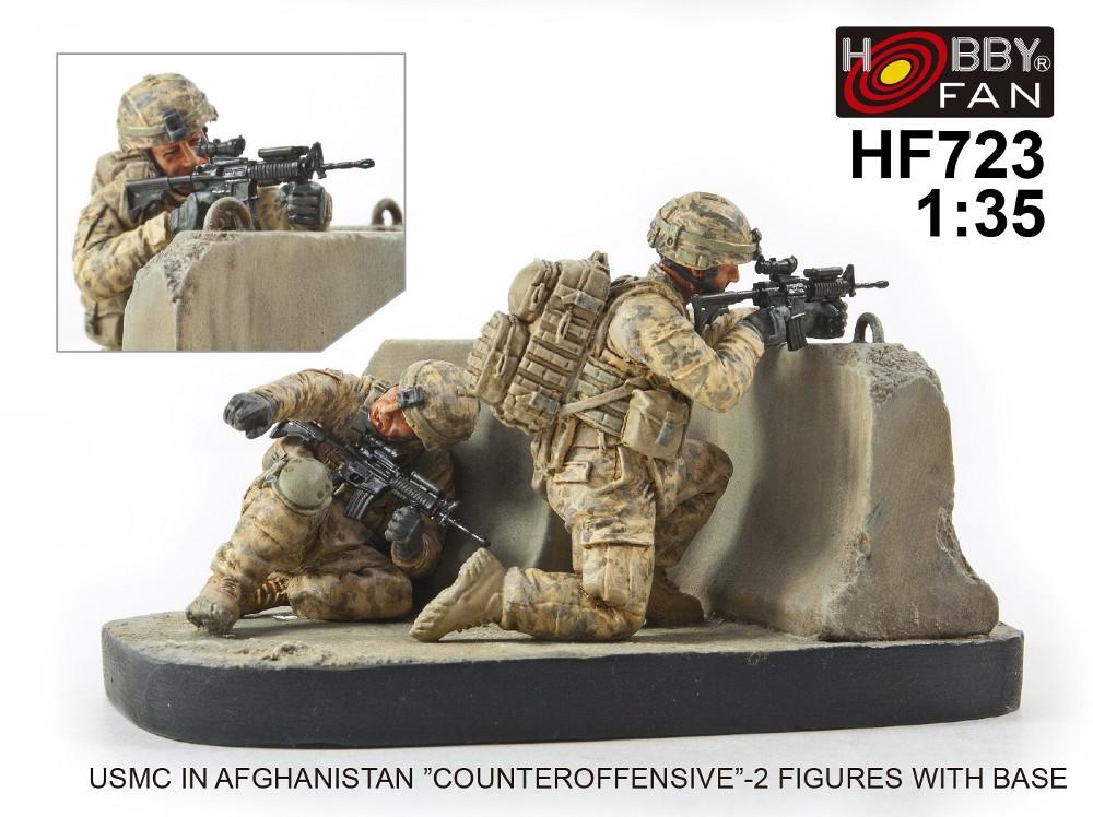 1/35 USMC IN AFGHANISTAN "COUNTEROFFENSIVE" 2 FIGS W/BASE