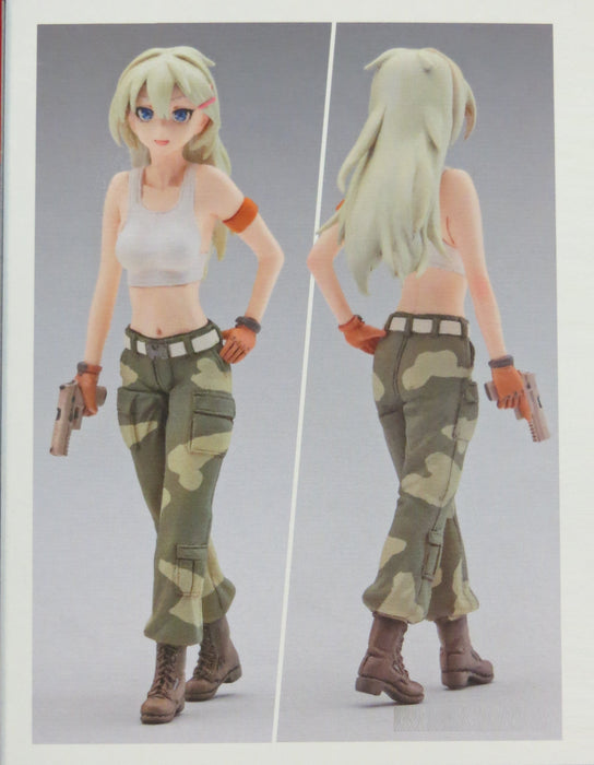 Egg Girls Collection No.11 "Lucy McDonnell" (ARMY) & Egg MD500 Model Kit by HASEGAWA