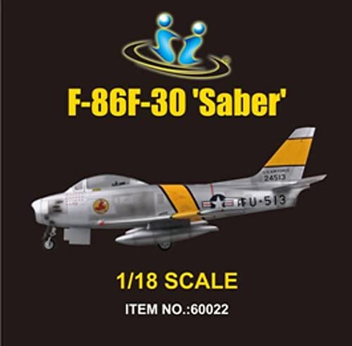 1/18 USAF F-86F Sabre Jet, MAJ J. Jabara 1953 by JS International HK 60022 - Prebuilt & Prepainted Diecast Plane