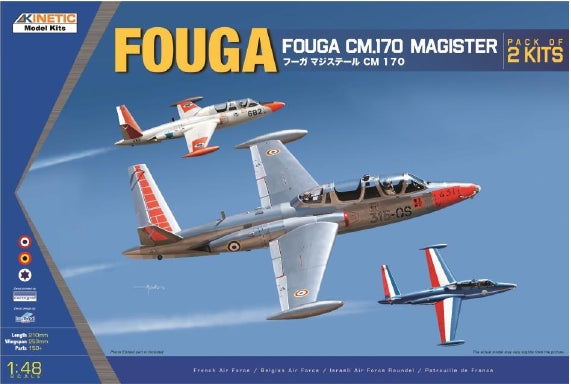 1/48 Fouga CM.170 Magister (pack of 2 kits) KINETIC K48051