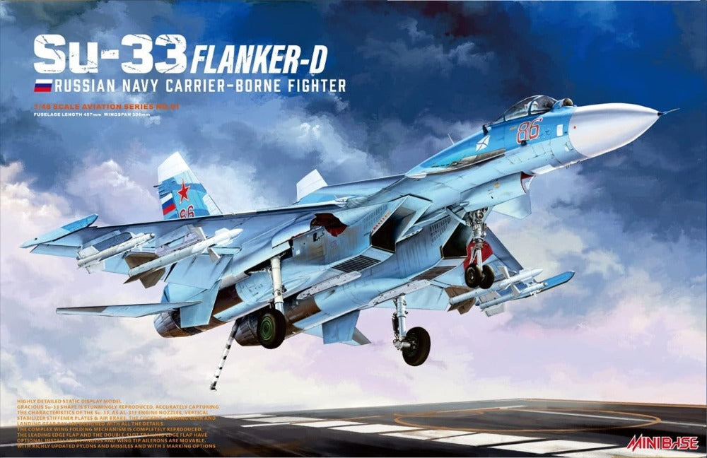 1/48 SU-33 FLANKER-D BY MINIBASE 8001