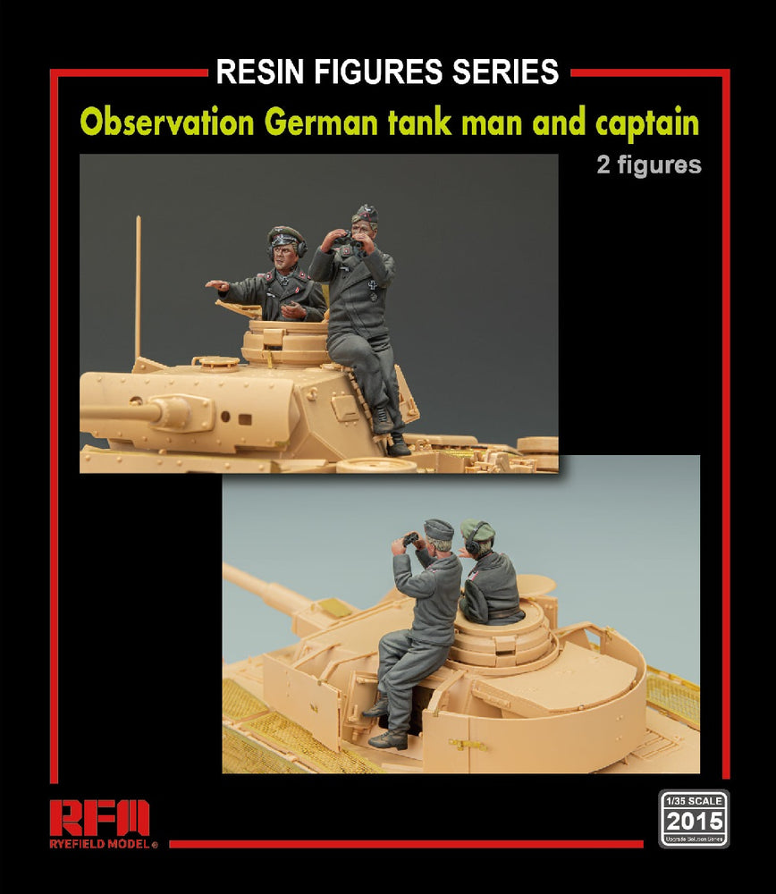 1/35 WWII German Panzer Commander & Crew (2 Resin figures Set)  by Rye Field Models